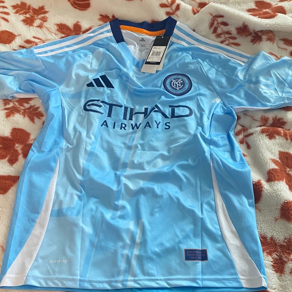 Adidas Kids Sky Blue Soccer Jersey